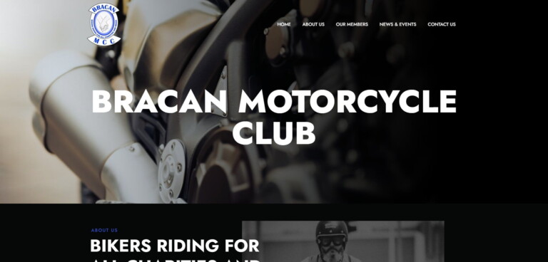 Bracan MCC website homepage