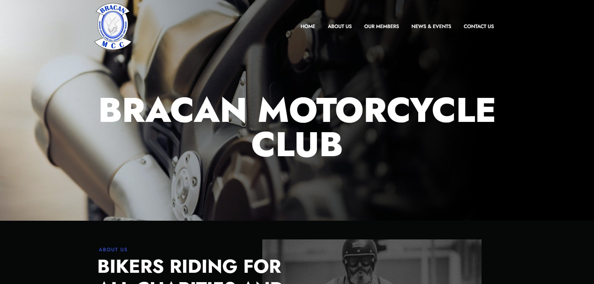 Bracan MCC website homepage