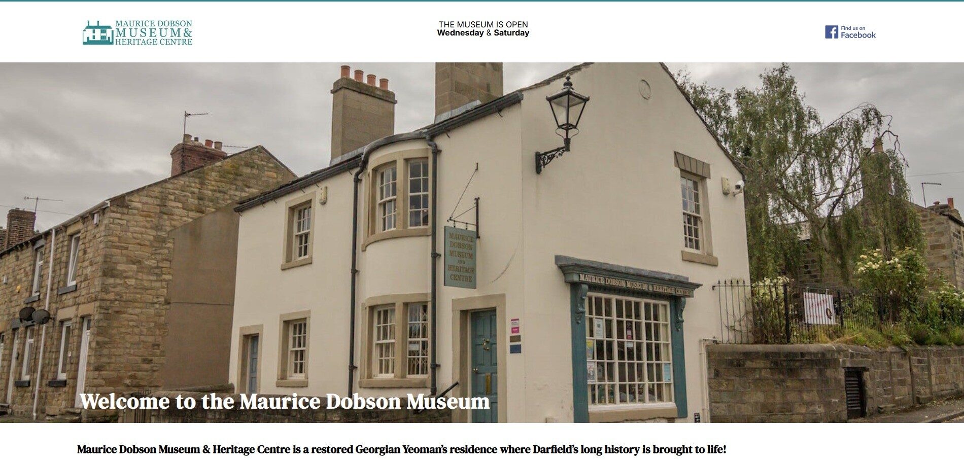 Darfield Museum website homepage
