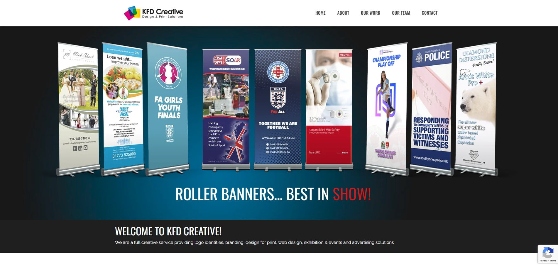 KFD Creative website homepage