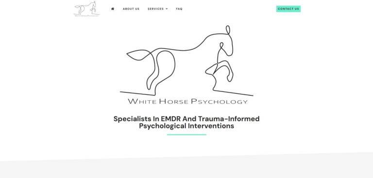 White Horse Psychology website homepage